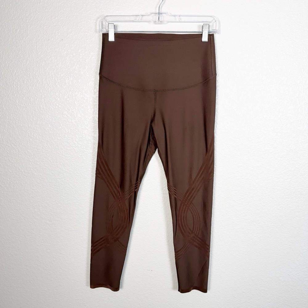 Fanka Body Sculpt 7/8 Reversible Legging Size M Womens Brown Athletic Activewear